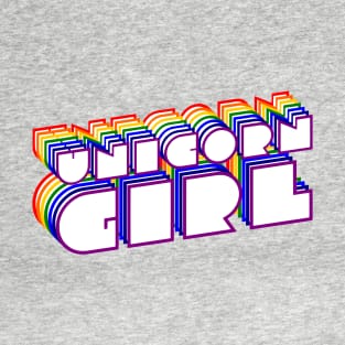 Unicorn Girl Rainbow T-Shirt